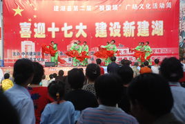 喜迎十七大，建設新建湖——縣文化館廣場文化活動助力文化藝術交流